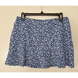 Aryeh Skort Size M Colorful Blue Floral Print Athletic Golf Tennis Pickleball